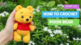 #187 | Amigurumi Pooh Bear Crochet Pattern (1/4) | How To Crochet Amigurumi Animal | AmiguWorld