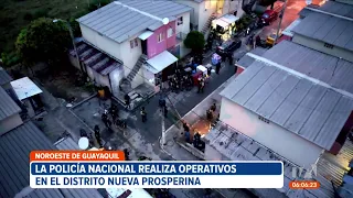 La Policía realiza operativos en el Distrito Nueva Prosperina, norte de Guayaquil