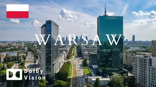 ▶️ Explore Warsaw, Poland 🇵🇱 - by drone Dolby Vision