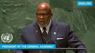 🇺🇳 General Assembly President Addresses United Nations General Debate, 78th Session | #UNGA