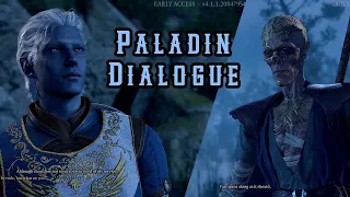 Baldur's Gate 3 Patch 9: Paladin Dialogue for Withers at camp