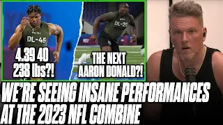 We Are Seeing Some INSANE Performances In 2023 Combine | Pat McAfee Reacts
