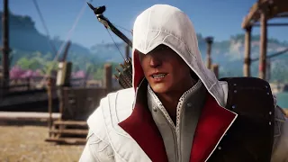 AC Odyssey cutscene but with Ezio armor