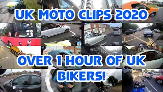 Over 1 Hour of UK Bikers VS Bad Drivers, Crazy People and Near Misses 2020