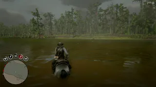 Red Dead Redemption 2 boar eaten by alligator