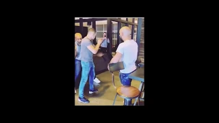 NEW FOOTAGE OF MIKE TYSON INCREDIBLE HANDSPEED WITH UFC FIGHTER OTTMAN AZAITAR AND ILIAS BULAID