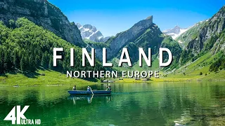 FLYING OVER FINLAND (4K UHD) - Relaxing Music Along With Beautiful Nature Videos - 4K Video Ultra