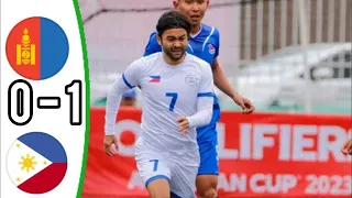 Philippines vs Mongolia 1-0 Extended Highlights & All Goals HD | Asian Cup Qualifiers for 2023