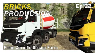 Bricks Production | From Zero To Dream Farm | Valley Crest Farm | Farming Simulator 19 | Ep 32