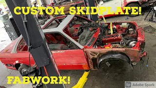 Building an e30 m3 conversion part 8: Fine tuning the transmission skidplate!