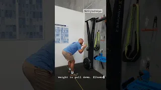 Ski erg technique