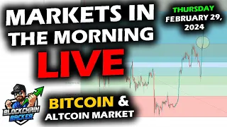 MARKETS in the MORNING, 2/29/2024, Bitcoin $62,800, Market Cap Time, DXY 103, Stocks 4.236. Gold Up