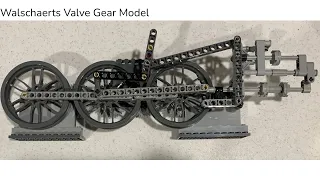 Walschaerts valve gear demonstrated with LEGO