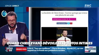 Chris Evans révèle (par accident) une photo de son sexe