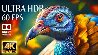 4K HDR 60fps Dolby Vision with Animal Sounds & Calming Music (Colorful Dynamic) #12