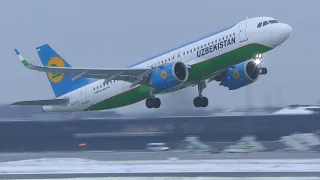 (4K) Uzbekistan Airways Airbus A320-251N UK3023 at Riga Intl Airport