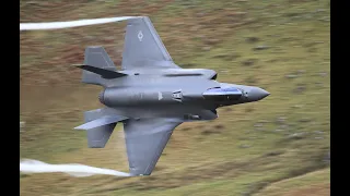 Mach Loop - Awesome USAF F35 passes in early January 2024