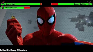 Spider-Man: Into the Spider Verse (2018) Subway Battle with healthbars