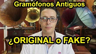 Antique gramophones (or phonographs). Original or Replica? Let's compare - English Subtitles