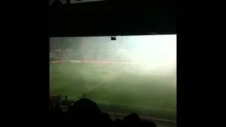 Sparta Prague V Liverpool - Europa League - Sparta Ultras Set Off Smoke Bomb