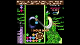 Magic Jewelry Level 005 (Moonlight on the Colorado) Music 1 Hour Loop (NES Game Soundtrack, Piano)