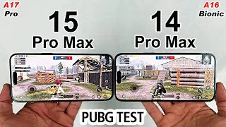 iPhone 15 Pro Max vs iPhone 14 Pro Max PUBG MOBILE TEST - A17 Pro vs A16 Bionic PUBG TEST!