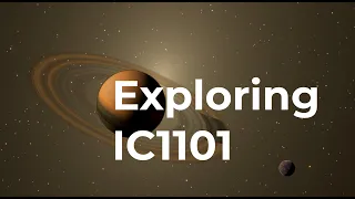 Exploring the biggest galaxy IC1101 in SpaceEngine!