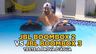 JBL Boombox 3 VS JBL Boombox 2 é a prova D'água? O especialista mostra a verdade 🔥