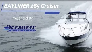 2004 Bayliner 285 FOR SALE @OceaneerMarineBrokers