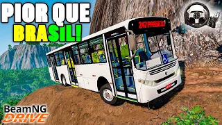 ONIBUS BRASILEIRO NAS PIORES ESTRADAS DO MUNDO No BeamNG.drive