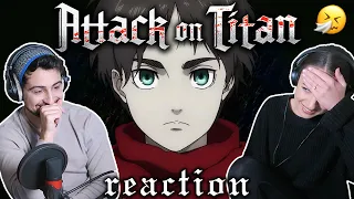 We react to EVERY ATTACK ON TITAN OPENING AND ENDING! (1-7)