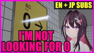 ZeroGuessr AZKi can't stop guessing 0 even if she is looking for Exit 8 [Hololive]