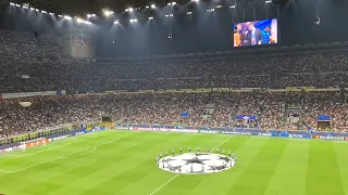 Inter - Benfica 1-0. Inno dell'Inter "C'è solo l'Inter