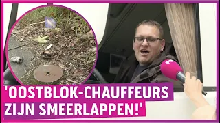 Truckers schijten massaal in het wild: ‘T*fusvolk!'