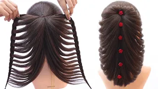 fashionable hairstyle for ladies | hairstyle for long hair girls | unique hairstyle