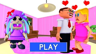 LOVE STORY | EVIL MOM FALL IN LOVE WITH POLLY'S TEACHER? SCARY OBBU #roblox