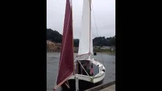 Welsford Penguin sailboat underway