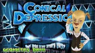 Папа барбоскиных прошел Conical depression в geometry dash! Барбоскины Геометри даш