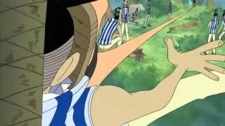One Piece attaque finale - Luffy VS Mr.3 - Gomu gomu no Stamp