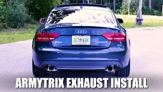 V8 Audi S5 + Armytrix Exhaust = INSANE Growl