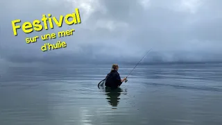 Pêche Bar - Leurre de surface au lever du jour