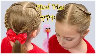 Cute braided HEART Hairstyle 💕 Valentines Day 💕  Tutorial hairstyles for Girls | LittleGirlHair