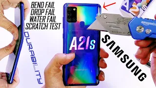 Samsung Galaxy A21s Durability Test - Broken Inside!! DROP BEND WATERPROOF FAIL|SCRATCH TEST