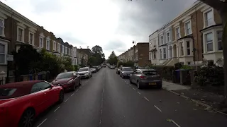 4K London Drive Peckham Rye Park & Common Travel around South East London's neighbourhood in 4K