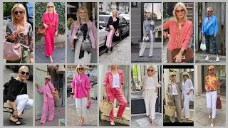 Timeless Elegance : Old Woman Outfits ideas For Every Occasion||  Over 40+ 50+ 60+ 70🎀💄👠