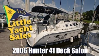 SOLD!!! 2006 Hunter 41 Deck Salon Sailboat for sale at Little Yacht Sales