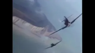 Реальный воздушный бой Bf-109 VS Spitfire. Смотреть до Конца