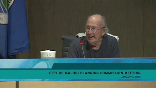 Malibu Planning Commission Meeting January 6, 2020