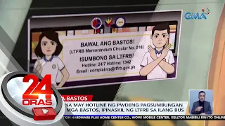 Stickers na may hotline ng pwedeng pagsumbungan laban sa mga bastos, ipinaskil ng... | 24 Oras