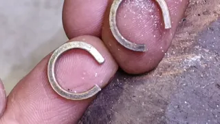 make simple micro setting earrings#videos abiyan#18k white